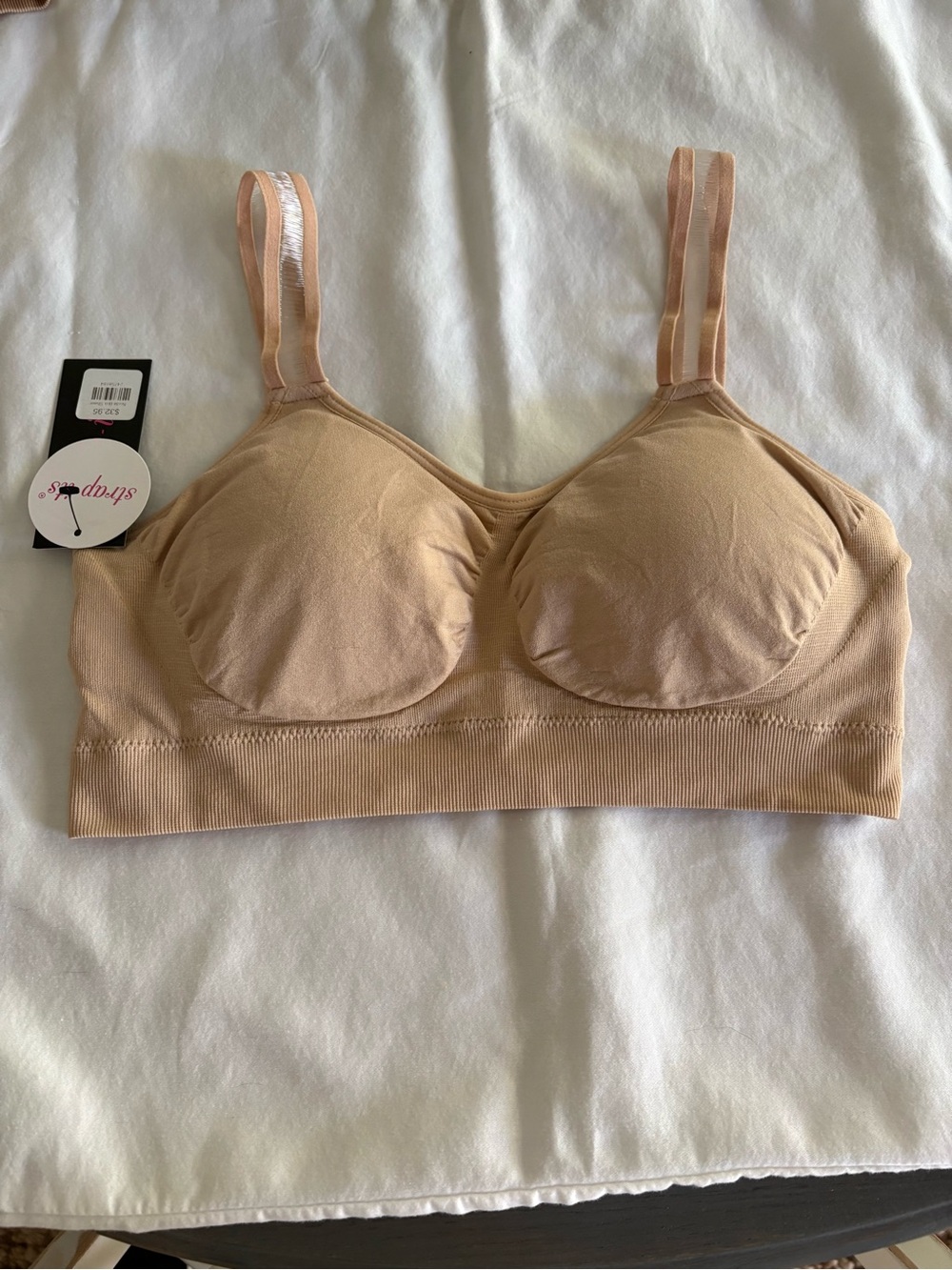 NWT strap-it’s Seamless Nude Wireless Comfort Bra